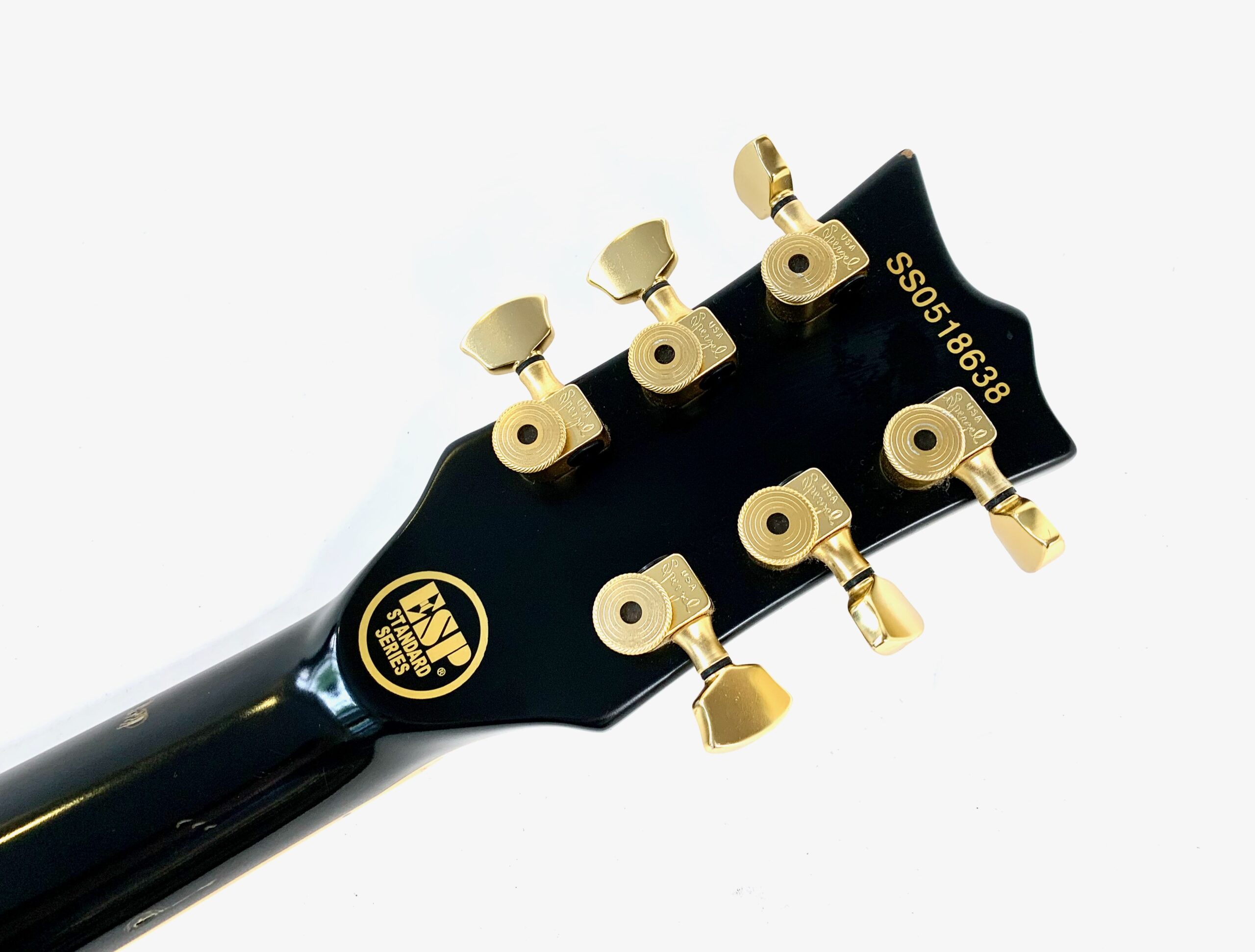 ESP Eclipse I « Iron Cross James Hetfield Signature » 2005 Vintage Black - Thumbnail 5