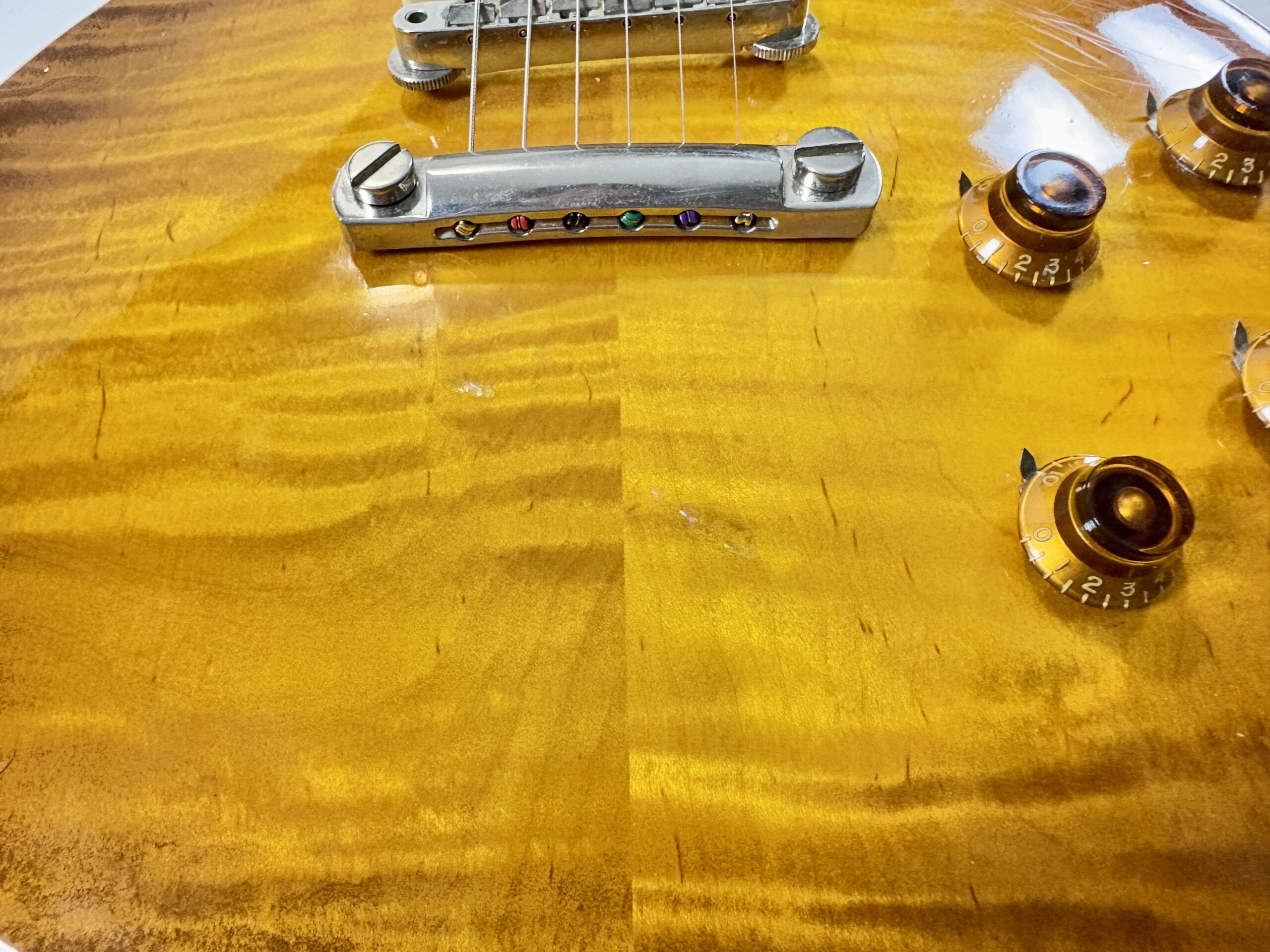 Gibson Les Paul Standard Reissue 1958 Custom Shop Historic 2001 Honey Burst Flametop VOS - Thumbnail 6