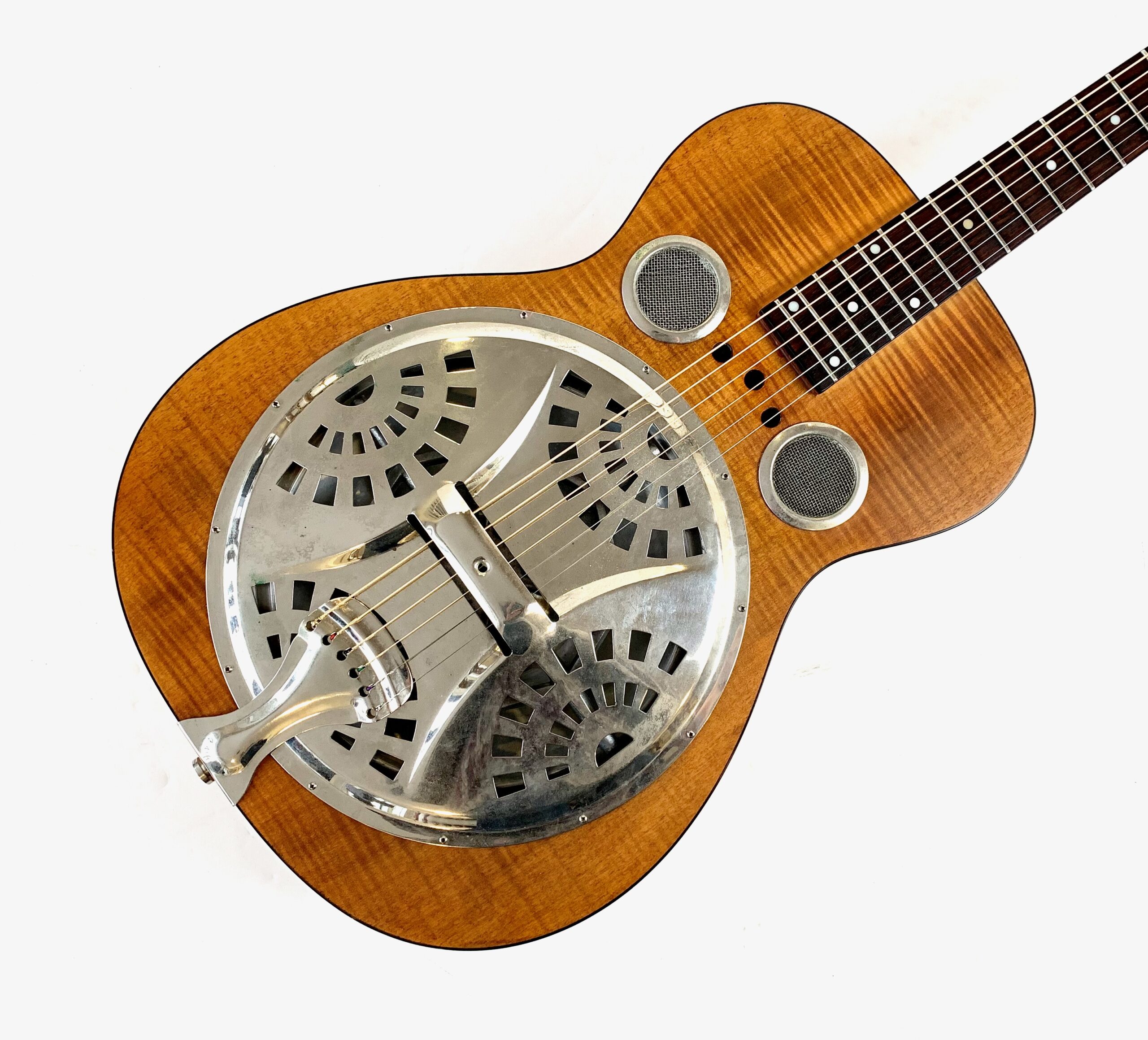 Epiphone Dobro Hound Dog Deluxe Round Neck 2011 Vintage Brown - Thumbnail 3