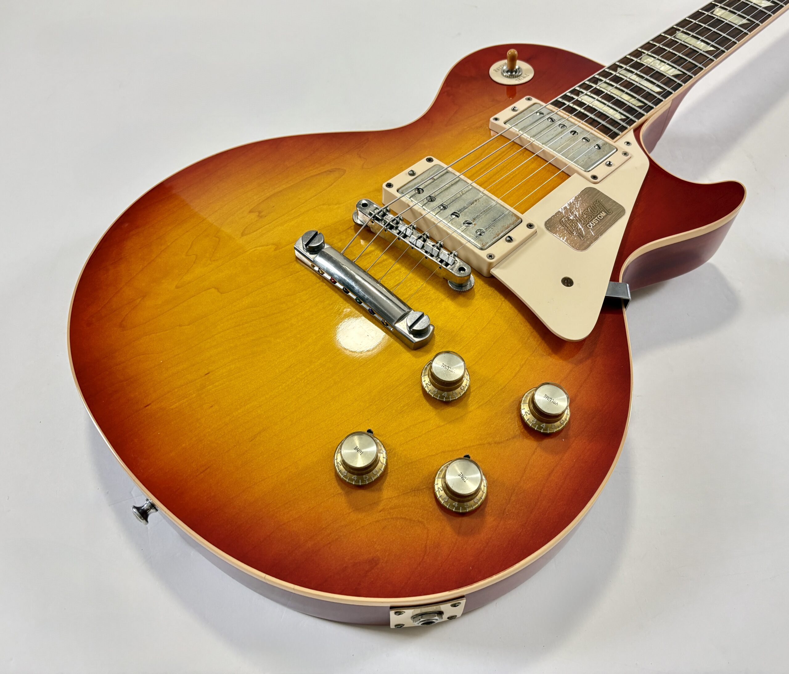 Gibson Les Paul Standard Reissue 1958 Custom Shop 2012 Washed Cherry Burst VOS - Thumbnail 4