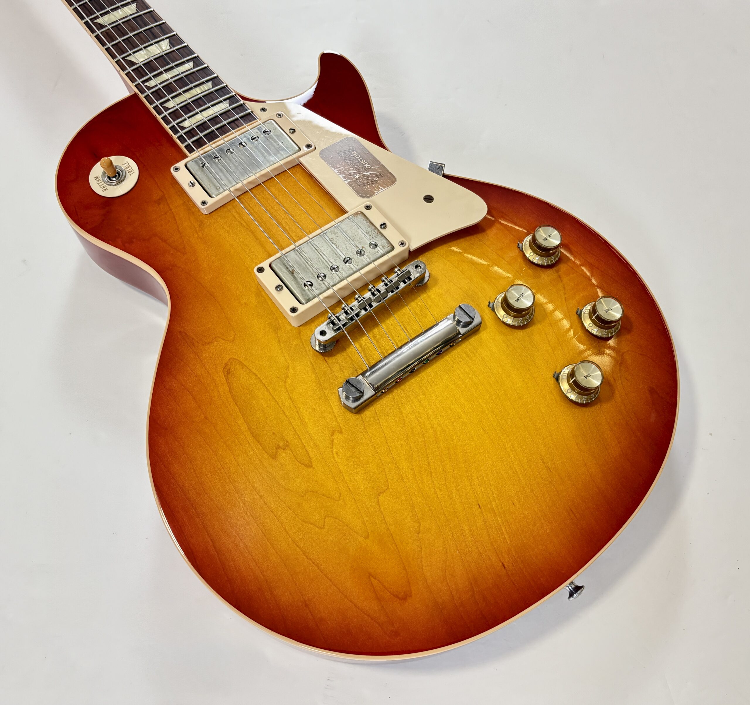 Gibson Les Paul Standard Reissue 1958 Custom Shop 2012 Washed Cherry Burst VOS - Thumbnail 6