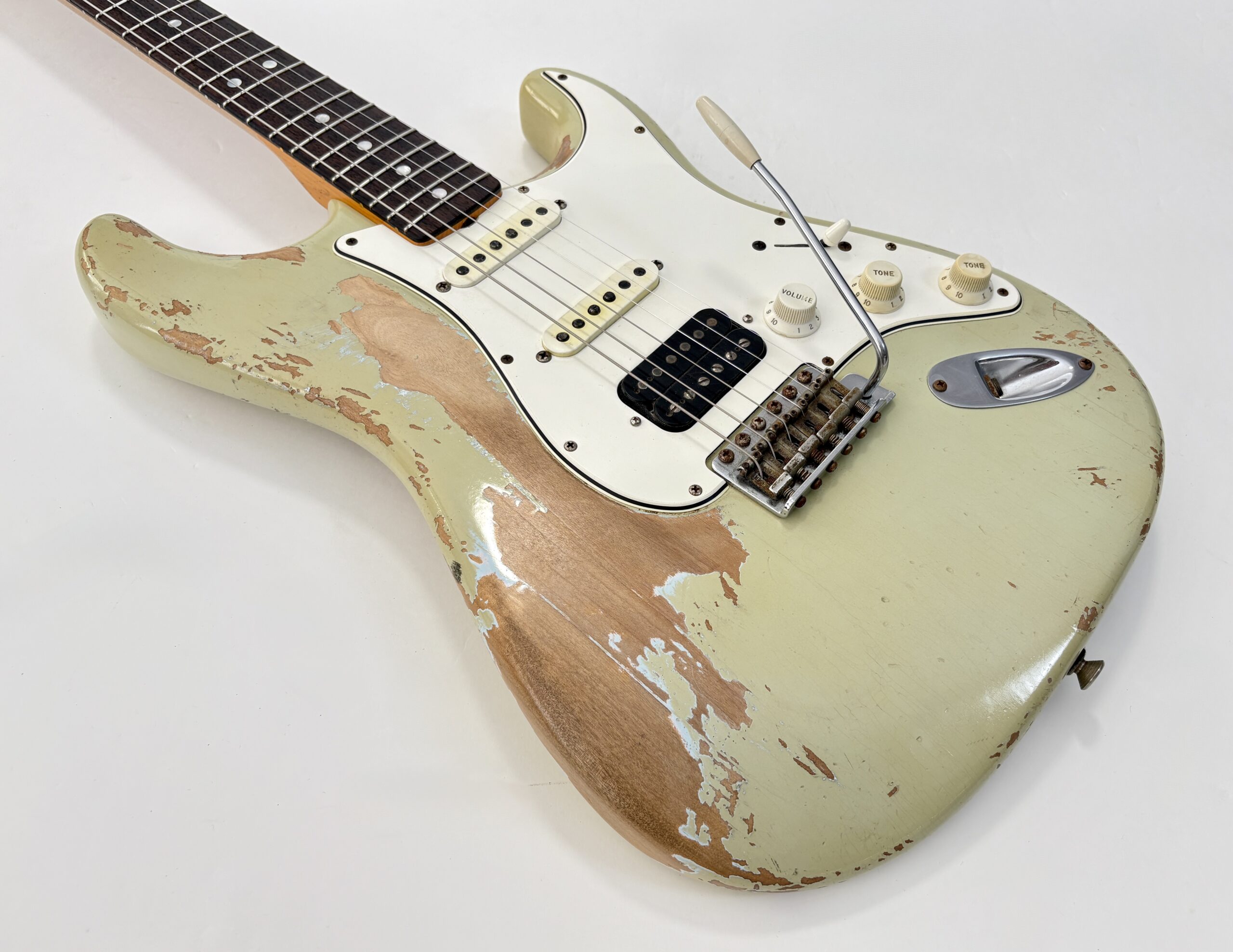 Fender Stratocaster 64 Heavy Relic HSS Masterbuilt Paul Waller Custom Shop 2021 Sonic Blue - Thumbnail 6
