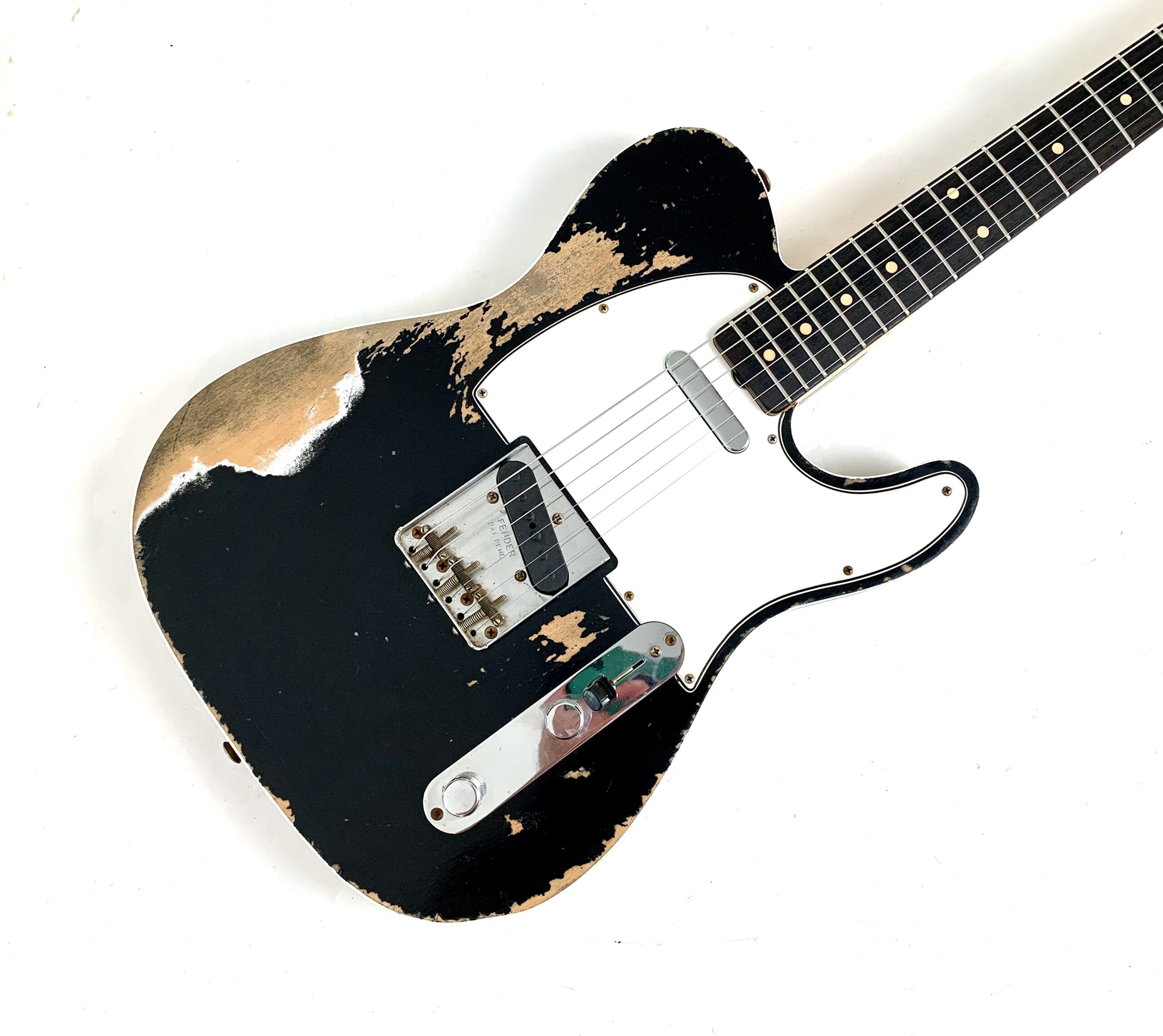 Fender Telecaster Custom 60 Super Heavy Relic Custom Shop 2022 Black - Thumbnail 3