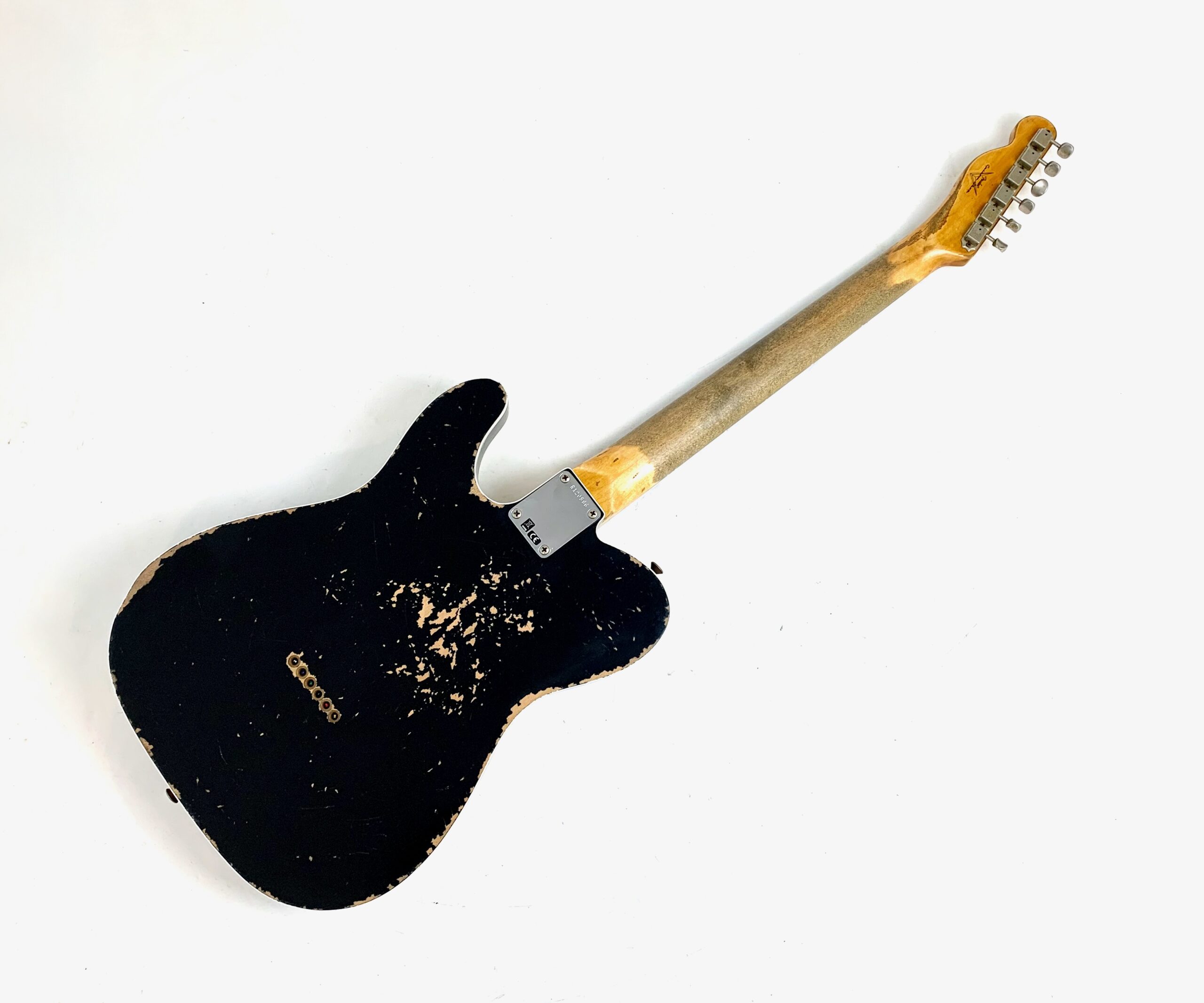Fender Telecaster Custom 60 Super Heavy Relic Custom Shop 2022 Black - Thumbnail 4