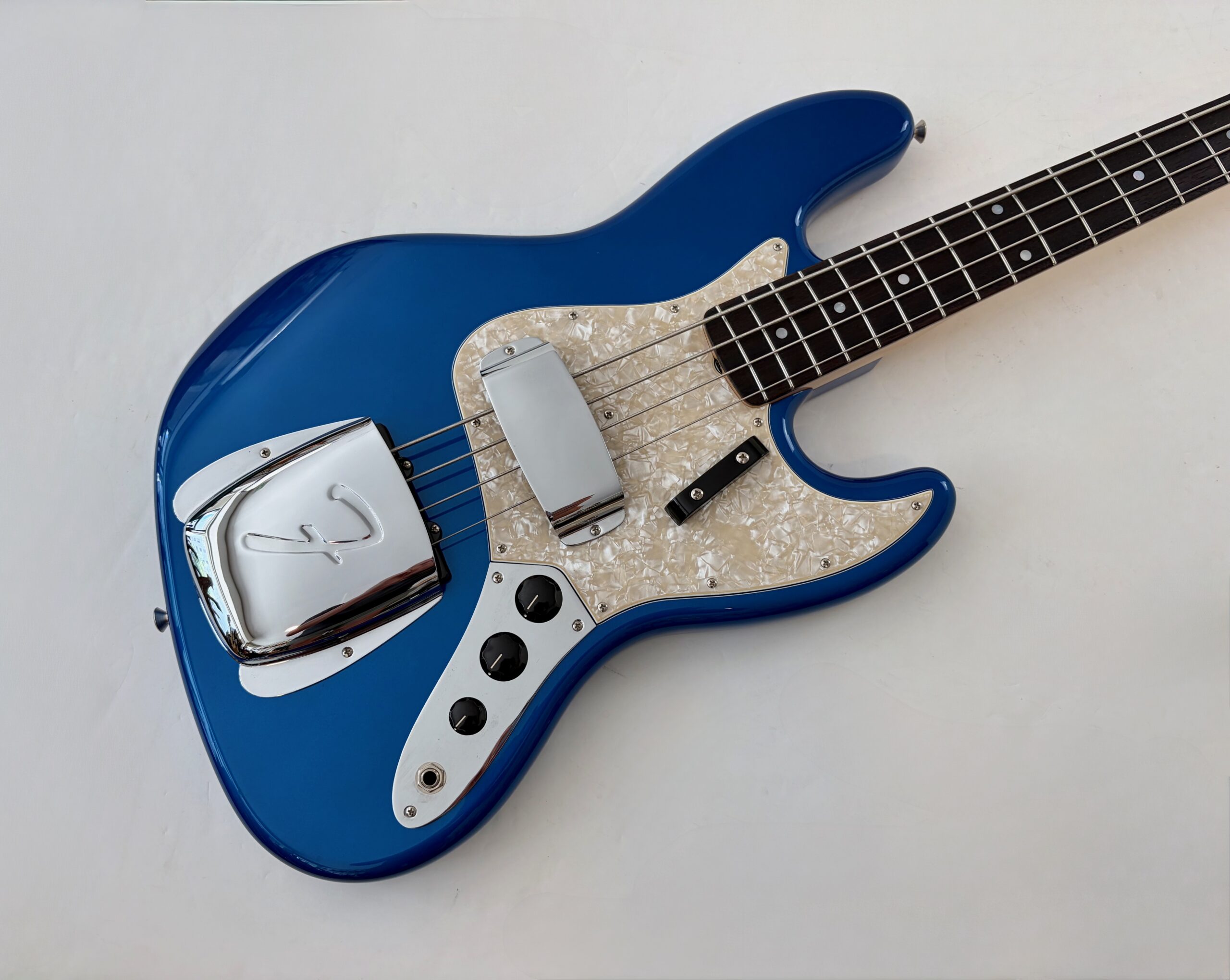 Fender Jazz Bass 1964 Custom Shop 2024 Bright Saphire Metallic NOS - Thumbnail 3