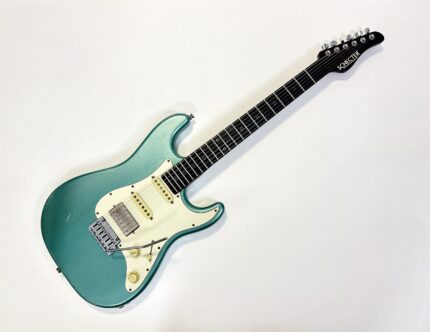 Schecter Nick Johnston Signature Custom Shop 2021 Teal Green Metallic Aged Nitro