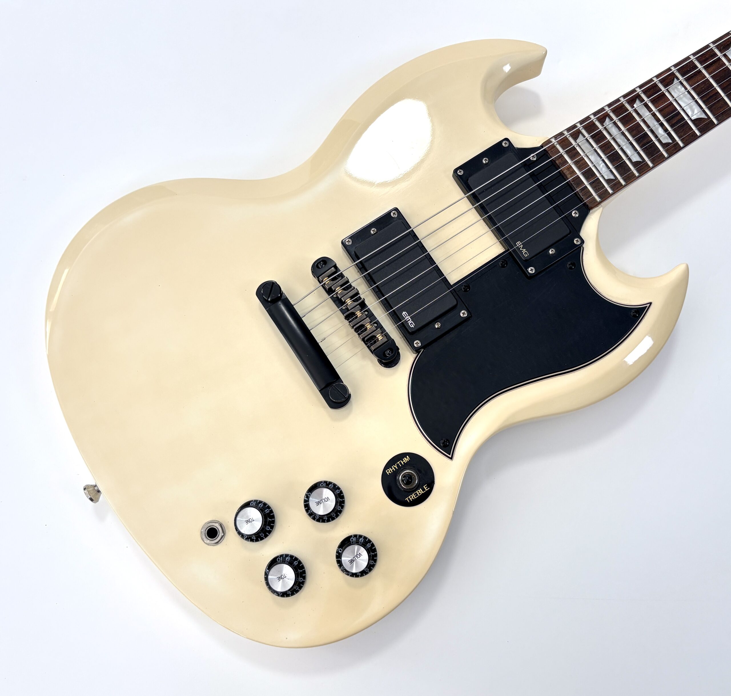 Epiphone G-400 Limited Edition Active EMG 2010 Alpine White - Thumbnail 3