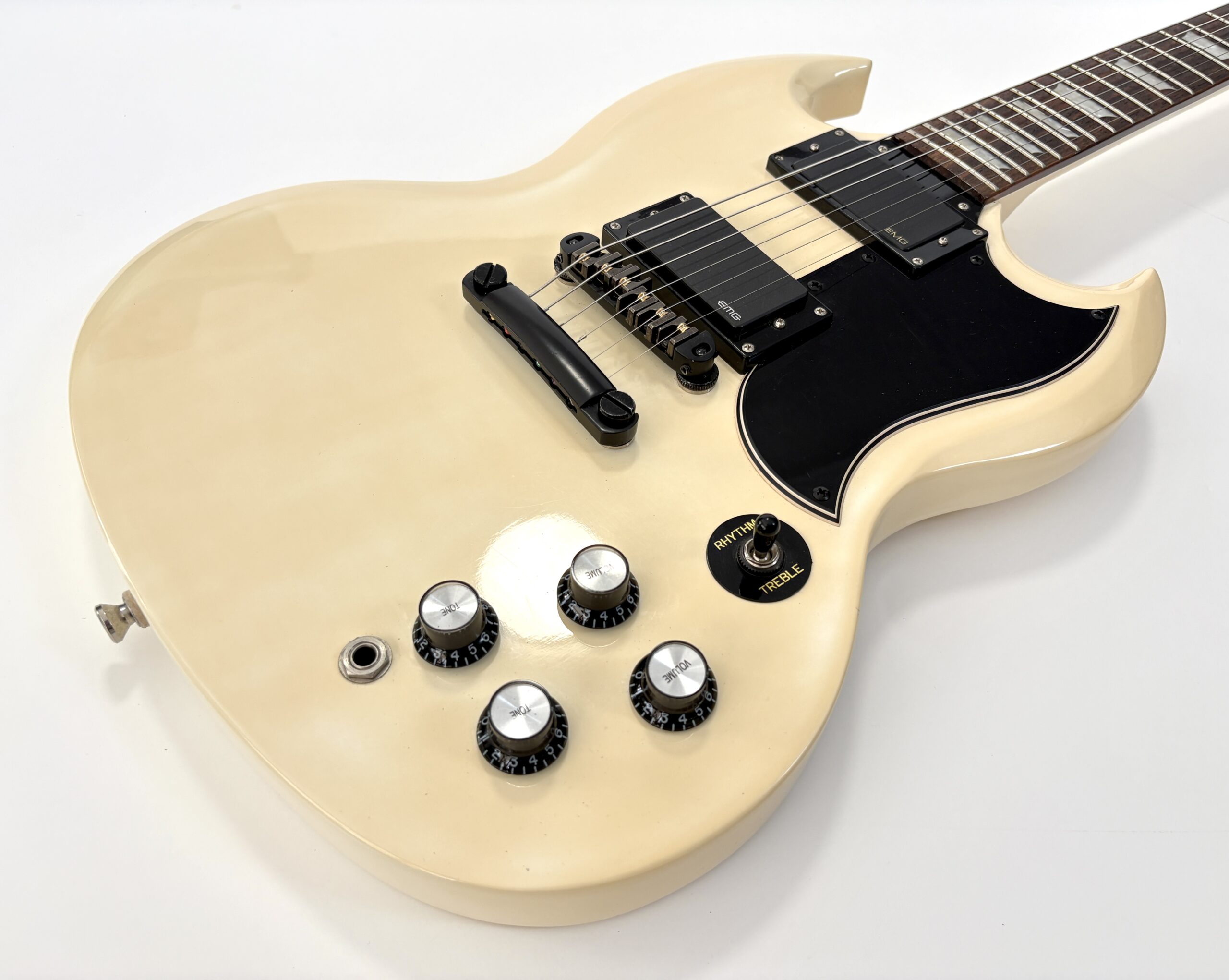 Epiphone G-400 Limited Edition Active EMG 2010 Alpine White - Thumbnail 4